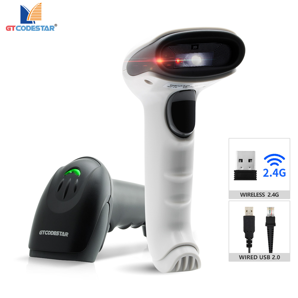 Barcode Scanner Wireless - GTCODESTAR X-9701C Handheld Wireless 2.4G Barcode