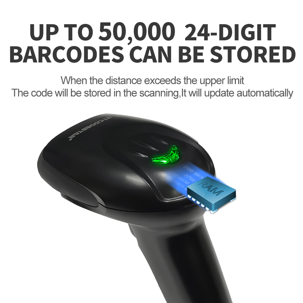 GTCODESTAR X-9701C Handheld Wi - Barcode Scanner Wireless recension och pris