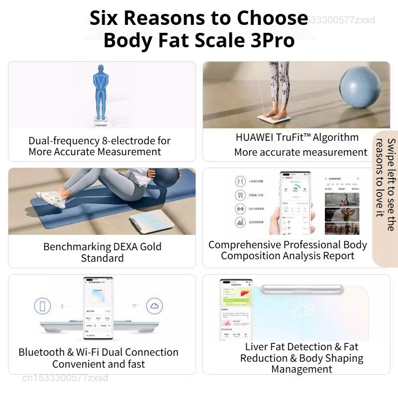 HUAWEI Body Fat Scale 3 Pro Wi - Body Fat Scale Smart recension och pris