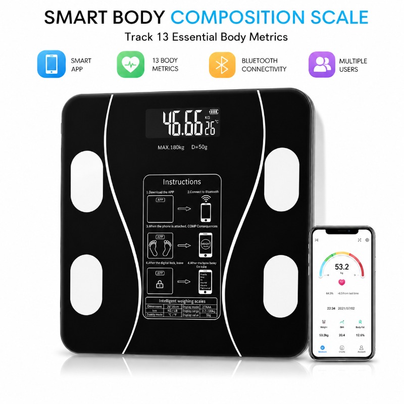 Smart Bluetooth Body Fat Scale - Body Fat Scale Smart recension och pris