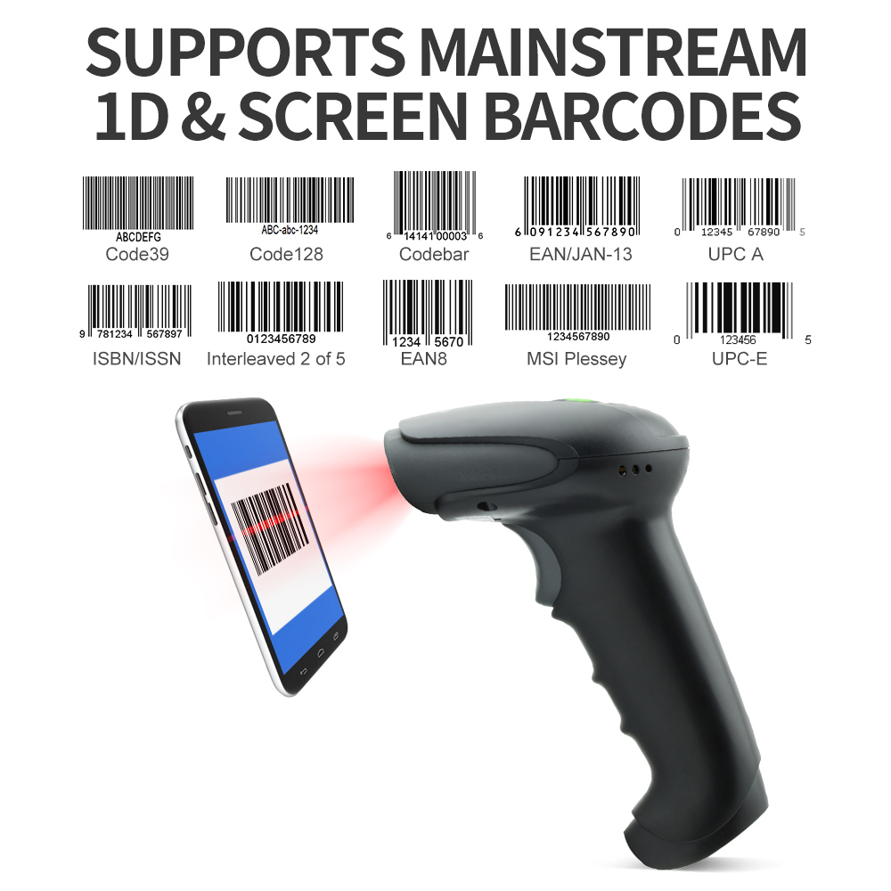 GTCODESTAR High Precision 1D   - Barcode Scanner Wireless recension och pris