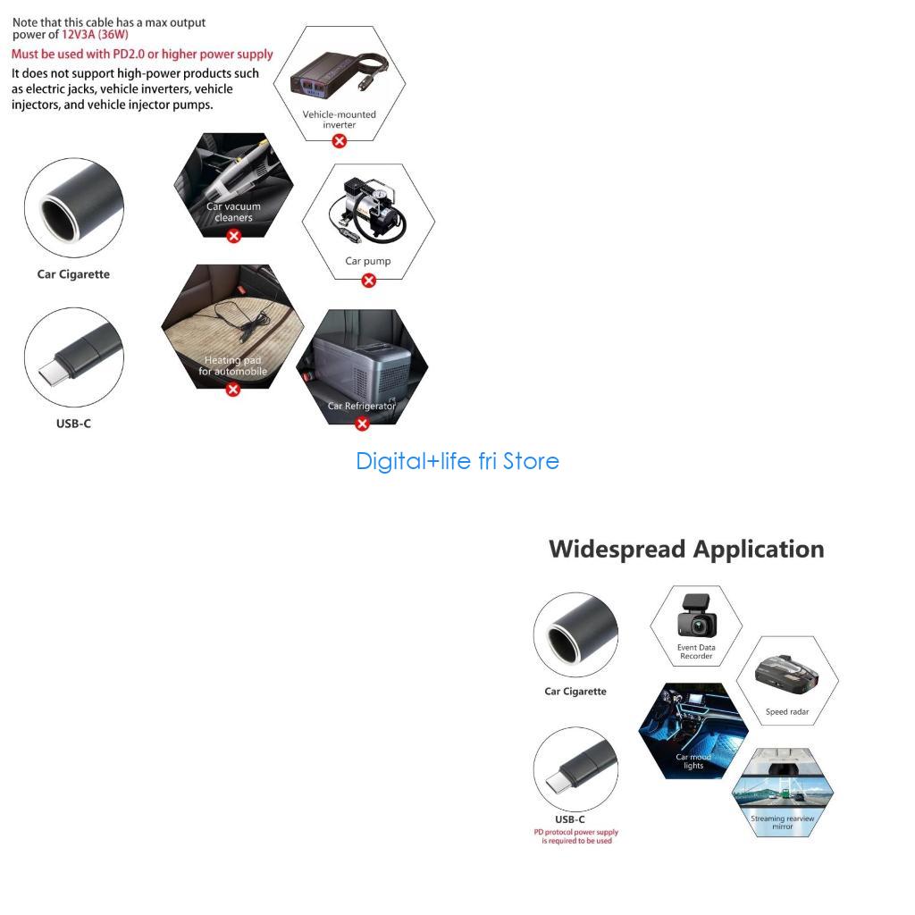 E06D USB C Male to 12V Female  - Electronics And Gadgets C recension och pris