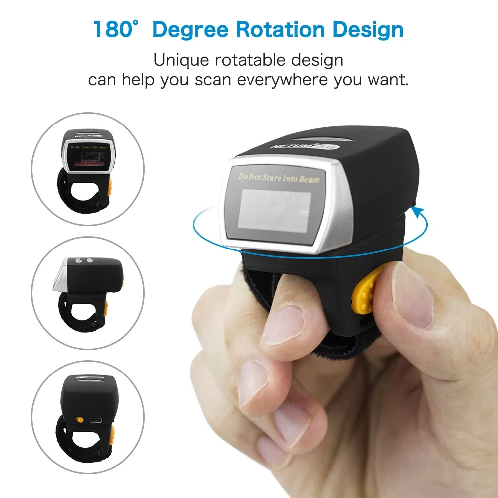 NEW Netum Mini Finger Ring Bar - Barcode Scanner Wireless recension och pris