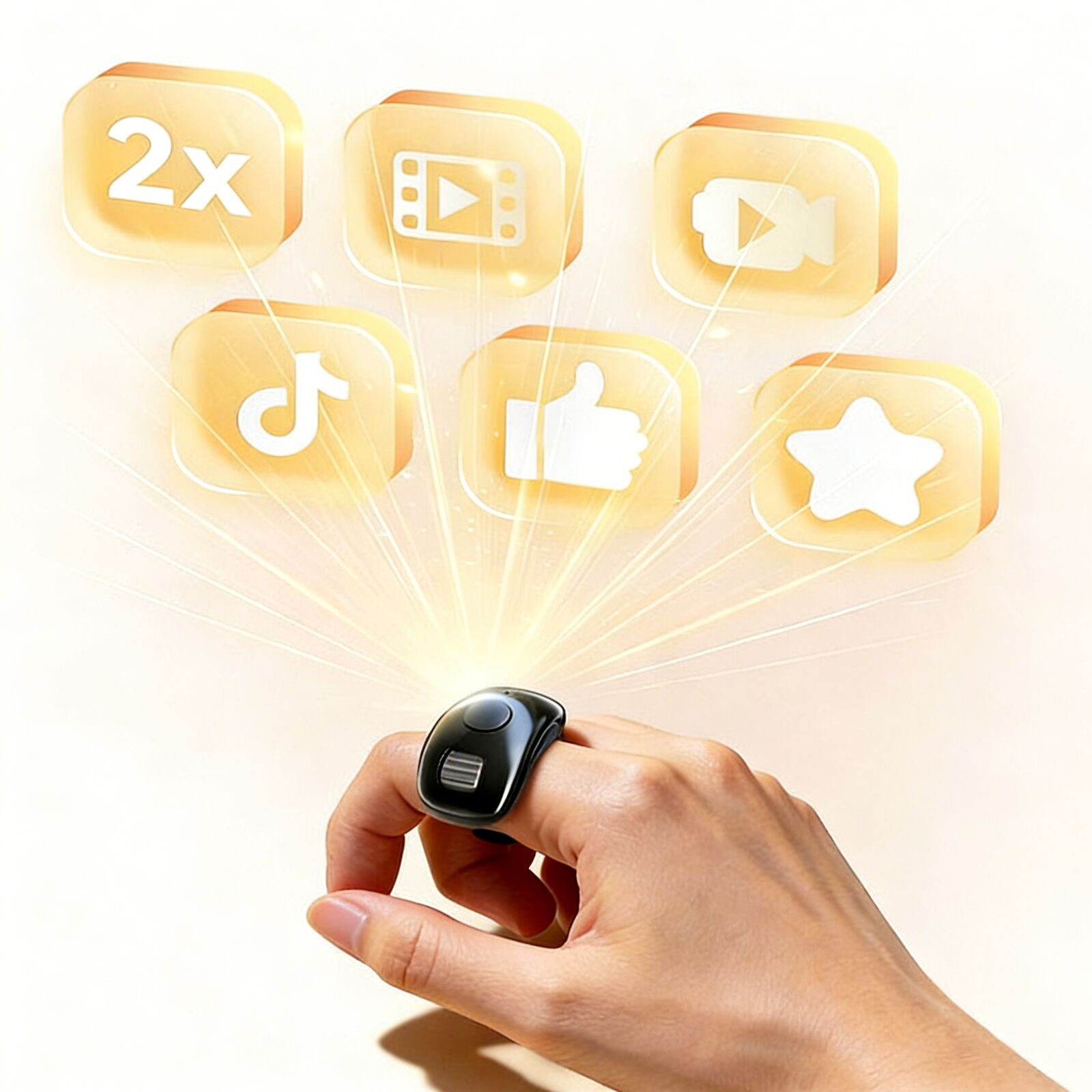 Mini Fingertip Bluetooth Ring  - Electronics And Gadgets G recension och pris