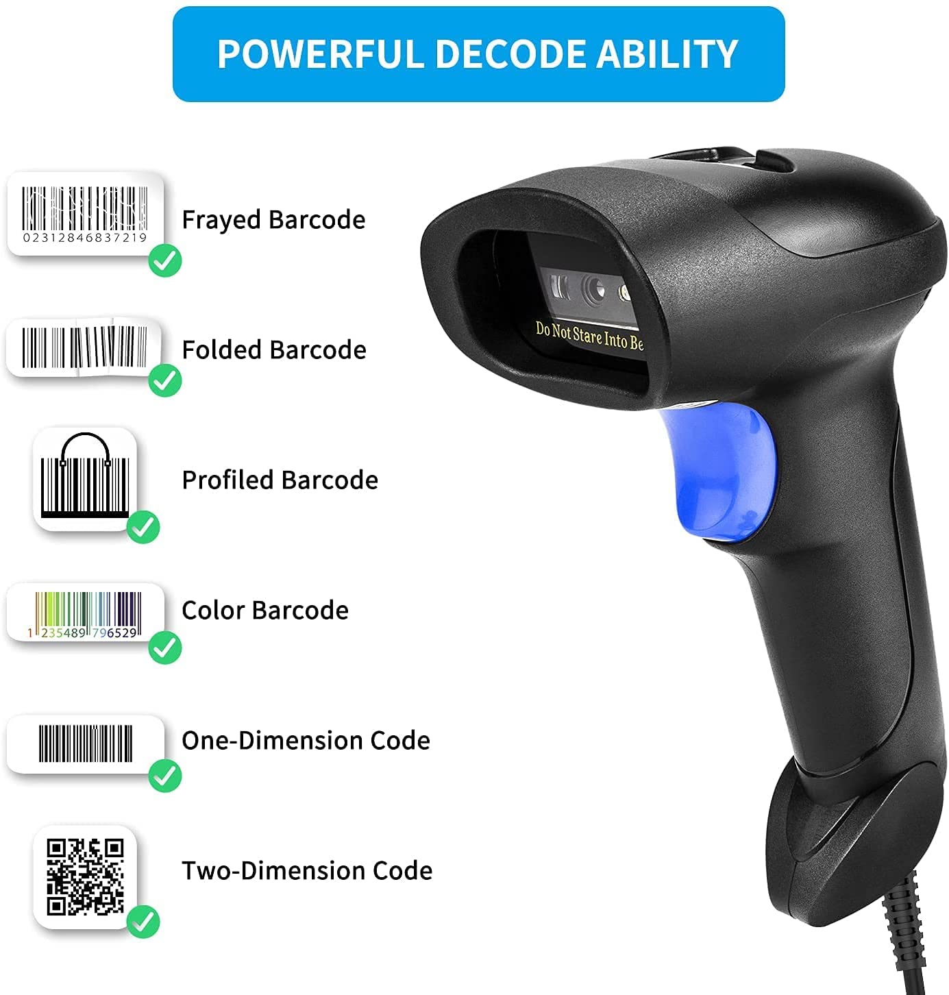 NETUM L5 Wired 2D Barcode Scan - Barcode Scanner Wireless recension och pris